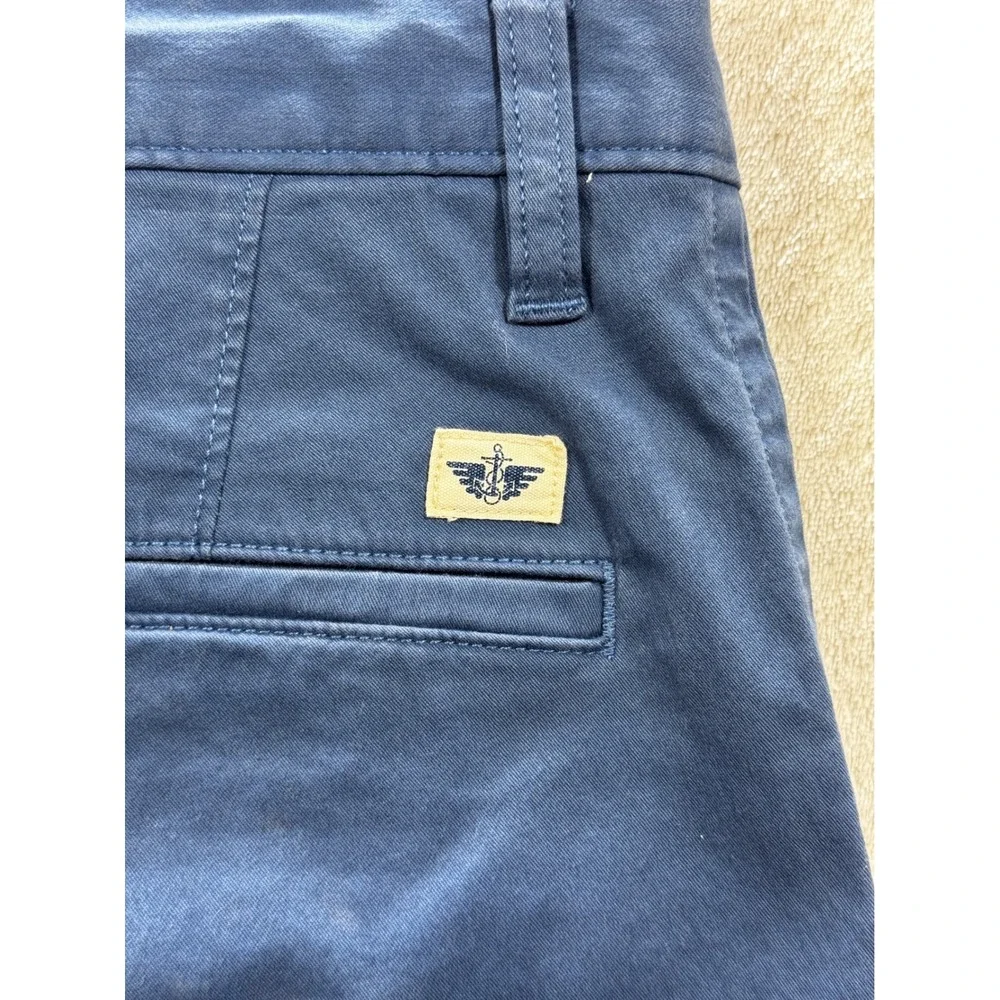 Dockers Mens Alpha Khaki Slim Tapered Blue Chino Pants W32 L32 Meas: 32x31